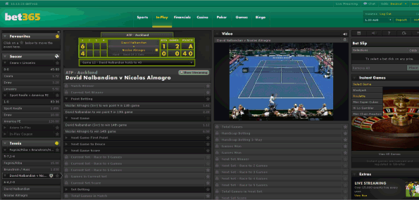 in-play bet on bet365 - betting on tennis