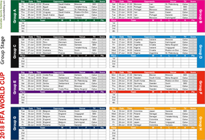 2018 FIFA World Cup wallchart page 1 screenshot