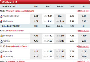 IASbet odds display