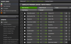 Titan Bet odds display